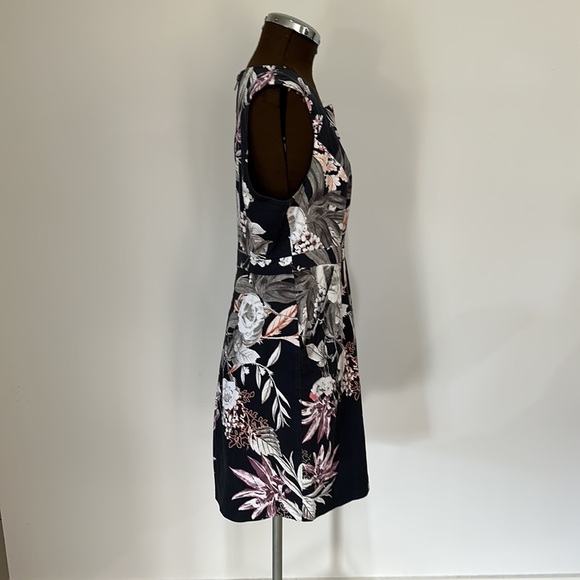 Portmans distressed size 12 black floral dress - Picture 10 of 16